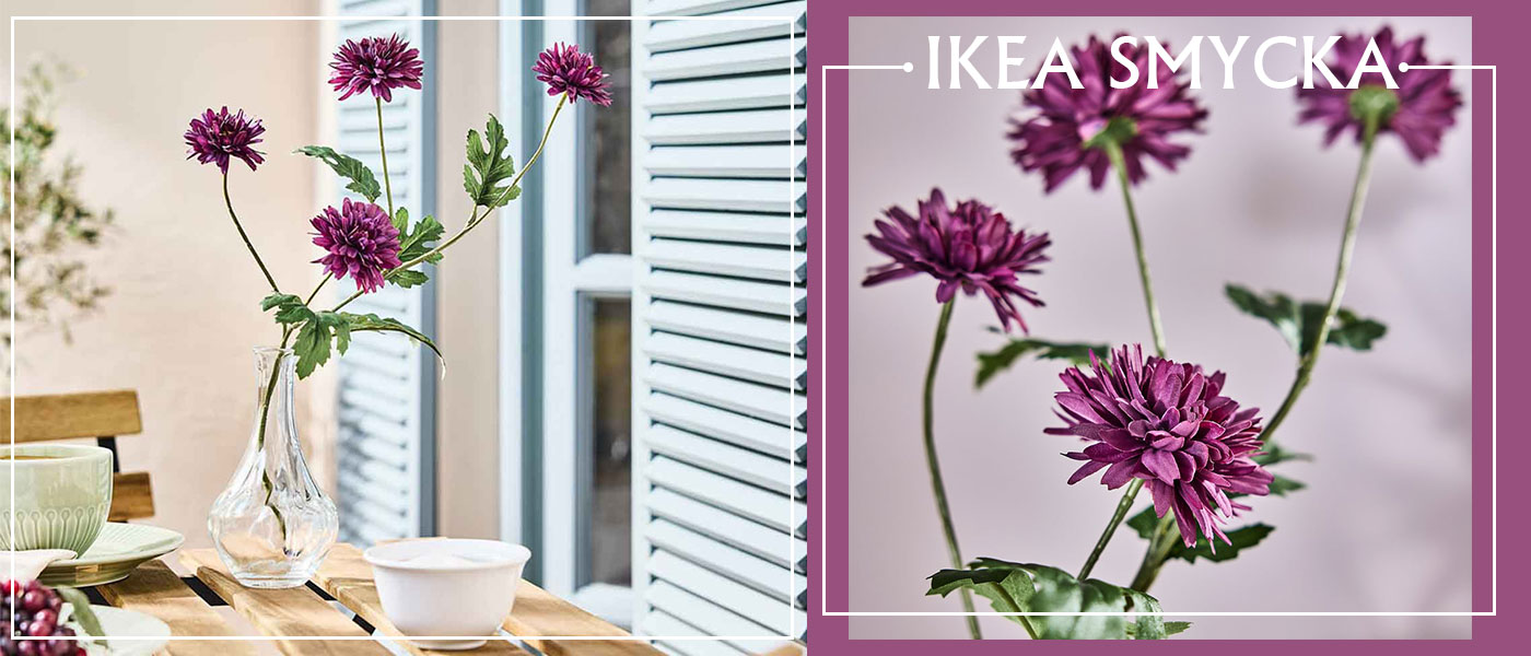 گل مصنوعی داوودی ایکیا مدل 90608065-IKEA SMYCKA